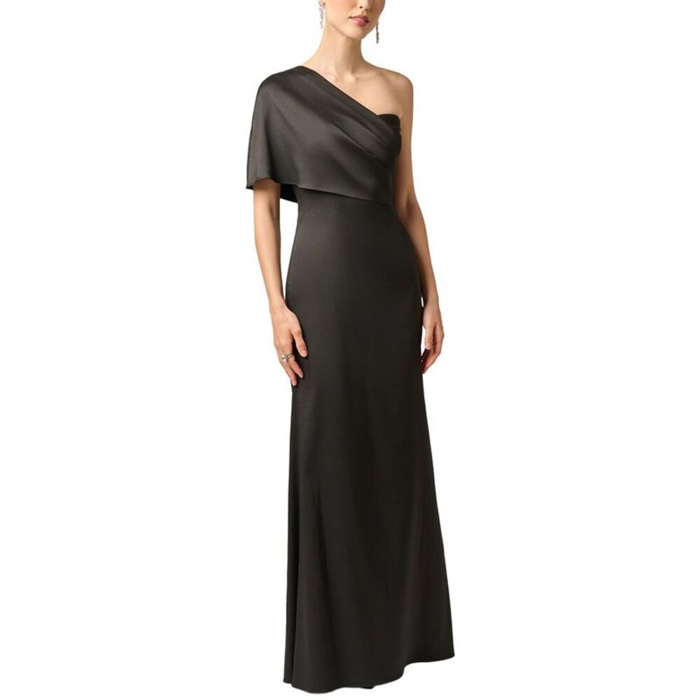 Aidan Mattox Womens Stretch Mikado Long Dress